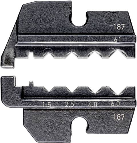 Knipex 97 49 61 Crimpeinsatz Gedrehte Kontakte geeignet für Harting 1.5 bis 6mm² Passend für Mark von Knipex