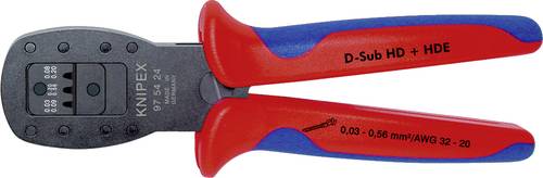 Knipex 97 54 24 Crimpzange D-Sub-Stecker 0.03 bis 0.56mm² von Knipex