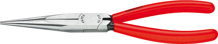 Knipex Elektronik- u. Feinmechanik Flachrundzange Gerade 200 mm 38 11 200 (38 11 200) von Knipex