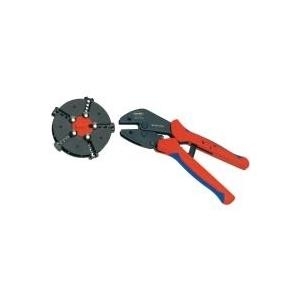 Knipex MULTICRIMP 97 33 02 Crimpzange Unisolierte, offene Steckverbinder, Isolierte Kabelschuhe, Isolierte Steckverbinder, Aderendhülsen, Unisolierte von Knipex