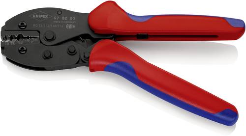 Knipex PreciForce 97 52 50 Crimpzange Koaxial-Steckverbinder BNC, TNC RG58, RG174, RG188, RG316 von Knipex