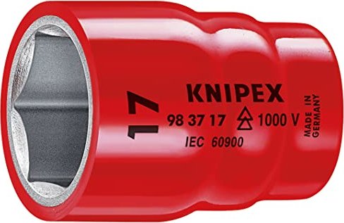 Knipex VDE-Doppelsechskant-Steckschlüssel, 1/2, 3/8 (98 37 1/2) von Knipex