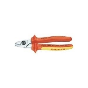 Knipex VDE-Kabelschere 165mm mit - Mehrkomponenten-Griffhüllen Knipex VDE-Kabelschere 165mm mit - Mehrkomponenten-Griffhüllen von Knipex