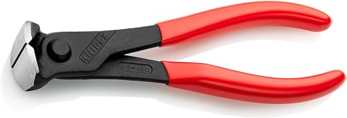 Knipex Vornschneider schwarz atramentiert, mit Kunststoff überzogen 160 mm (SB-Karte/Blister) 68 01 160 SB von Knipex