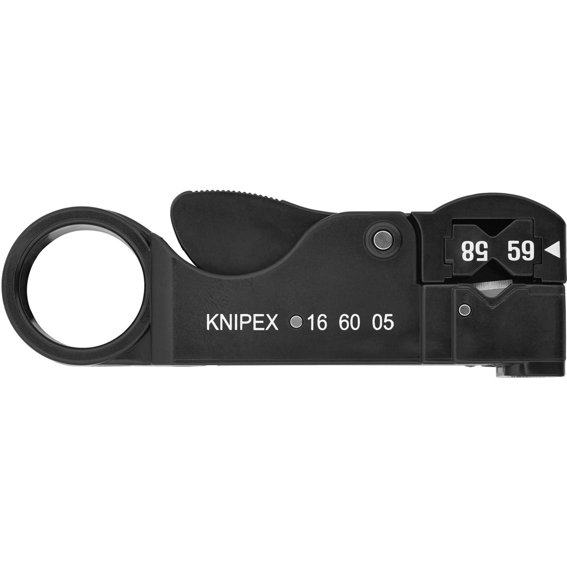 Koax-Abisolierwerkzeug 16 60 05 SB, Abisolier-/ Abmantelungswerkzeug von Knipex