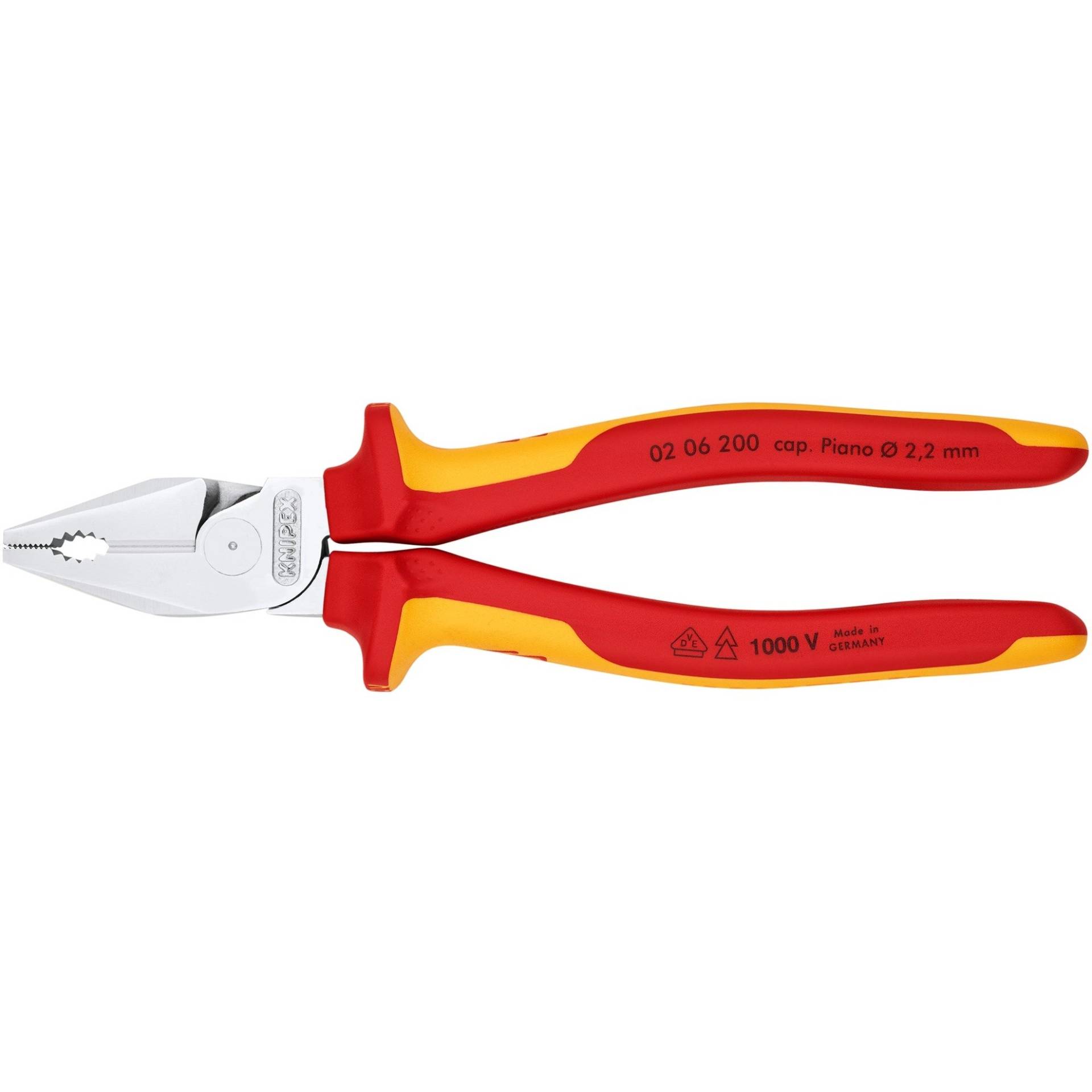 Kraft-Kombizange 02 06 200 von Knipex