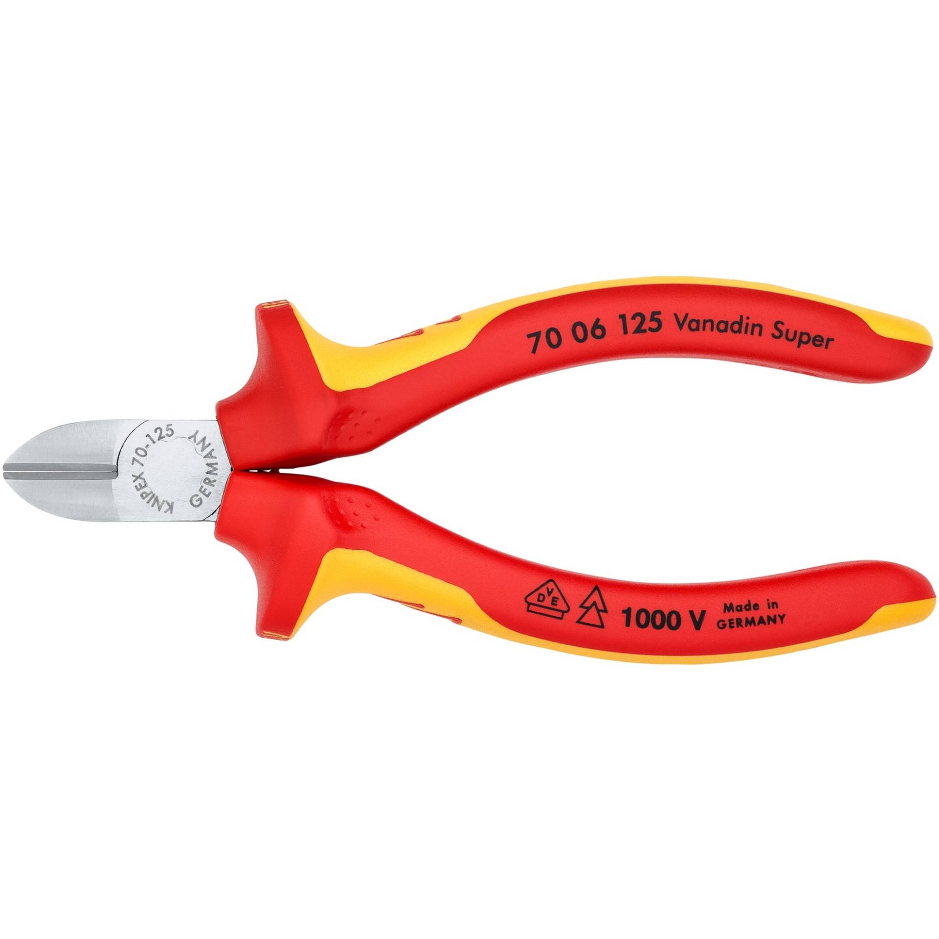 Seitenschneider VDE isoliert 70 06 125, Schneid-Zange Seitenschneider VDE isoliert 70 06 125, Schneid-Zange von Knipex