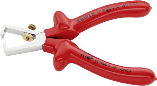 VDE-Abisolierzange Geeignet für Leiter mit Kunststoff-Isolation, Leiter mit von Knipex