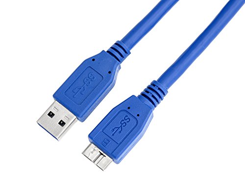 KnnX 28104 - Kamera-Tether-Kabel - USB 3.2 Gen 1 - A-Stecker auf Micro-B - Länge: 5,00M - Lade, Synchronisierungs und Datenübertragung von KnnX