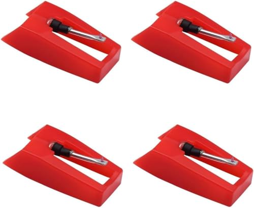 4 Universal-Plattenspieler-Nadeln, Diamanten-Ersatzstift für Plattenspieler, Grammophon-Nadel, für Plattenspieler für die meisten Grammophone 4 Universal-Plattenspieler-Nadeln, Diamanten-Ersatzstift für Plattenspieler, Grammophon-Nadel, für Plattenspieler für die meisten Grammophone von Knocery