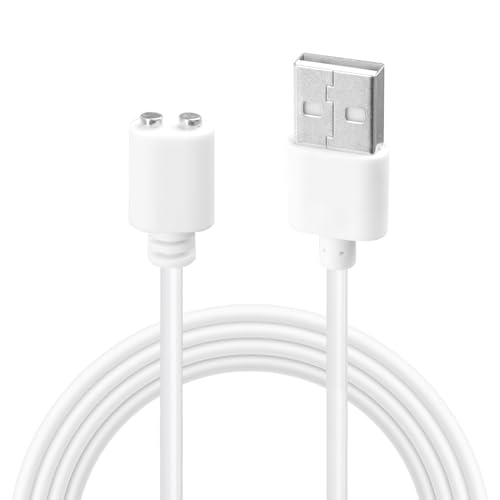 Knocery Magnetisches USB-DC-Ladekabel, Kompatibel mit Satis-fyer Pro2, Ersatz-Ladekabel 7 mm, 0,8 m für magnetische, wiederaufladbare Massagegeräte, für Spielzeug von Knocery