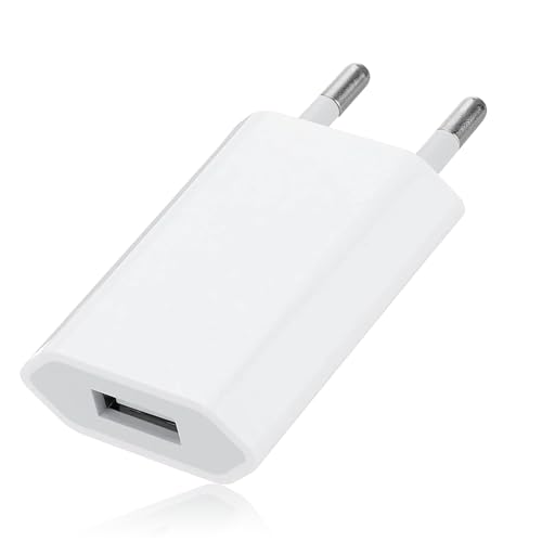 USB-Ladegerät, USB-Ladegerät 5 V 1 A, Ladegerät Netzteil USB-Stecker Universal USB-Ladegerät für die Wand, kompatibel mit Phone XS Max XR X 8 7 6 6s 5S Plus, Pod, Pad mini von Knocery