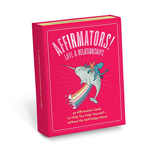 Knock Knock Affirmators! Love & Relationships Deck - 50 Affirmationskarten, die Ihnen helfen, sich selbst zu helfen, ohne die Selbsthilfe-Ness (50 Karten) von Knock Knock