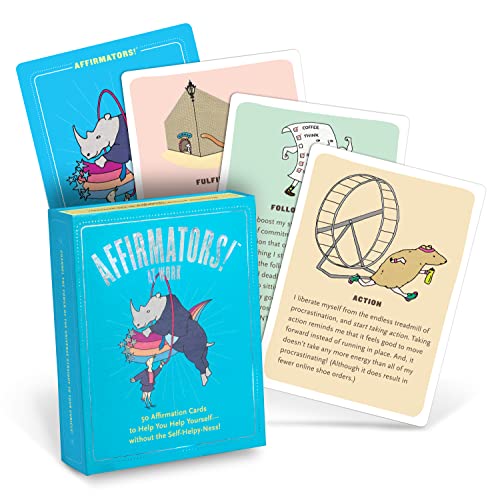 Knock Knock Affirmatoren! bei der Arbeit - 50 Affirmationskarten, die Ihnen helfen, sich selbst zu helfen - ohne Selbsthilfe-Ness! von Knock Knock
