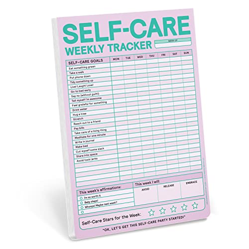 Knock Knock Self-Care Weekly Tracker Pad, Step-by-Step Self-Care Checklist Notizblock (Pastell-Version), 15,2 x 22,9 cm von Knock Knock