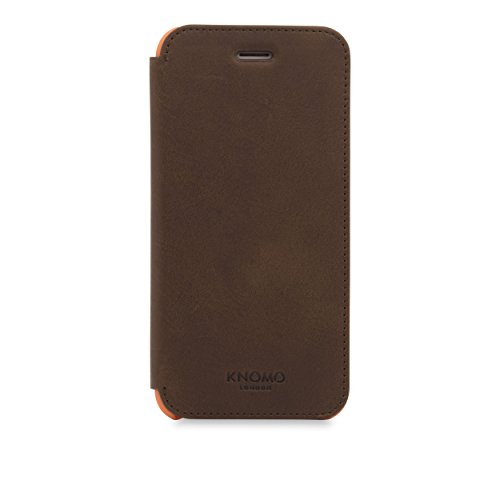 Knomo 90-070-BRN Folio-Ledertasche für Apple iPhone 7 Aurea von Knomo