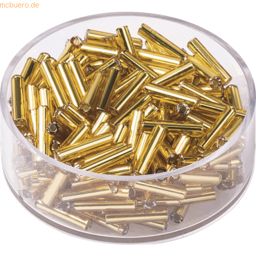 6 x Knorr prandell Rocailles 9x2 mm gold VE=13g von Knorr prandell