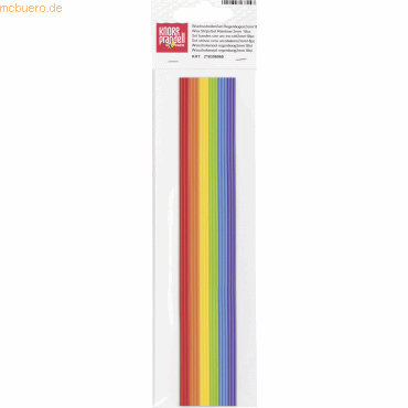 6 x Knorr prandell Verzierwachsstreifen Sortiment 200x2mm Regenbogen V 6 x Knorr prandell Verzierwachsstreifen Sortiment 200x2mm Regenbogen V von Knorr prandell