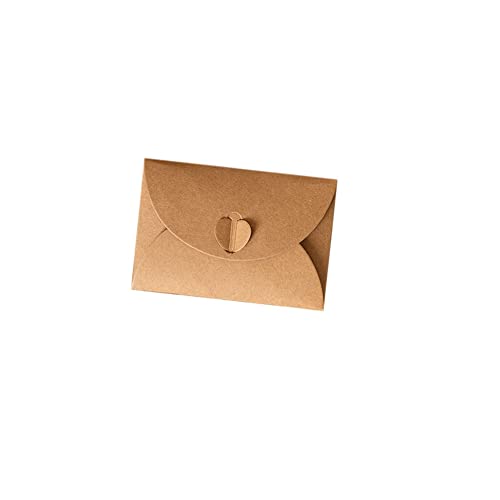 Knoruley 100 Stück Kraft Mini Umschläge Kraft Umschläge Retro Love Kraftpapier für Geschenkkarten und Visitenkarten 103X70mm Knoruley 100 Stück Kraft Mini Umschläge Kraft Umschläge Retro Love Kraftpapier für Geschenkkarten und Visitenkarten 103X70mm von Knoruley