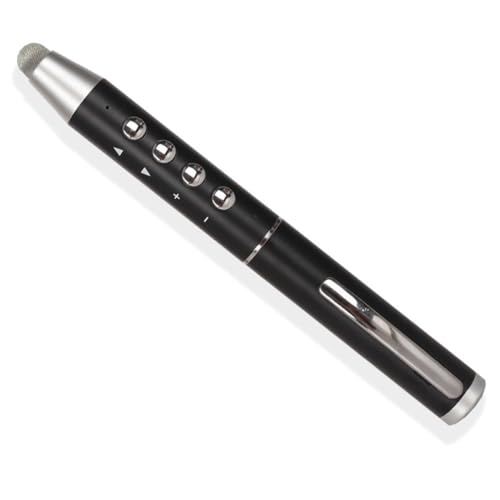 Knoruley 2,4GHz Kabelloser Präsentations-Presenter Klicker Seitenwechsel Stift Elektronischer Whiteboard-Stift für Büro und Unterricht Schwarz von Knoruley
