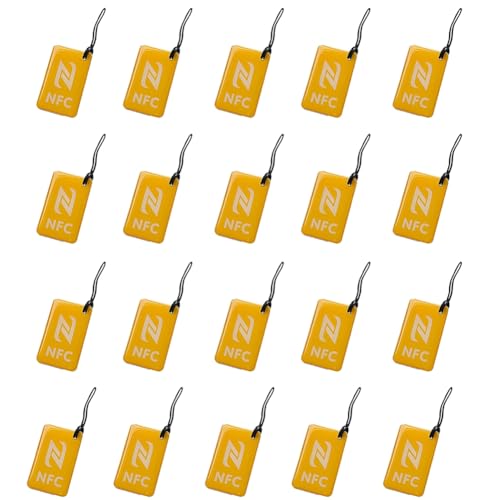 Knoruley 20 Stück NFC Tags Label Ntag213 13.56mhz Smart Card für Alle NFC-Fähigen Smartphones, Smarte Visitenkarten NFC 42x26mm B Knoruley 20 Stück NFC Tags Label Ntag213 13.56mhz Smart Card für Alle NFC-Fähigen Smartphones, Smarte Visitenkarten NFC 42x26mm B von Knoruley
