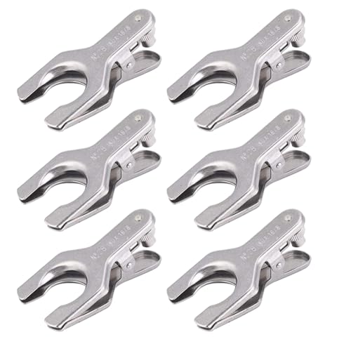 Knoruley 6-Teiliges Labor-Klemmstück, Edelstahl-Klemmstück, Becherhalter, Kolbenklemme, Metall-Laborklemme, Kugelgelenkklemme, Modell 28 Knoruley 6-Teiliges Labor-Klemmstück, Edelstahl-Klemmstück, Becherhalter, Kolbenklemme, Metall-Laborklemme, Kugelgelenkklemme, Modell 28 von Knoruley