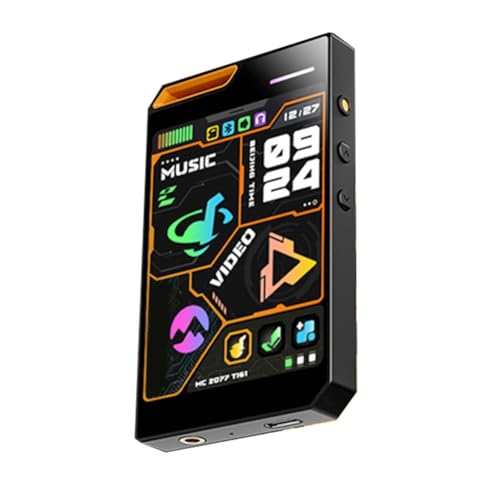 Knoruley 64GB MCT161 Bluetooth Musik MP3/MP4-Player mit Tragbarem 2,8-IPS-HD-Display 720P Kamera Videoaufnahme von Knoruley