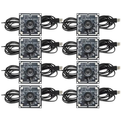 Knoruley 8 Stück 100-Grad-Kameramodul 1 MP OV9732 1280 X 720 USB Kostenloser Treiber Manueller, mit 3 Meter Kabel für WinXP/7/8/10 von Knoruley
