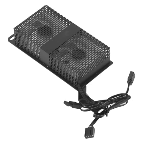 Knoruley ARGB-Synchronisierter Radiator, Dual 5020 Radiator-Lüfter, RAM-Kühler, Hocheffizienter Speicherkühlkörper für DDR4 DDR5, Schwarz von Knoruley