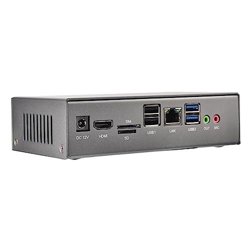 Knoruley BT3 PRO Mini-Gehäuse -U DDR3 8G 1600 MHz + 128 GB MSATA SSD Gigabit RJ45 Unterstützt 4K-Auflösung Mini-PC-Gehäuseset (EU-Stecker) von Knoruley