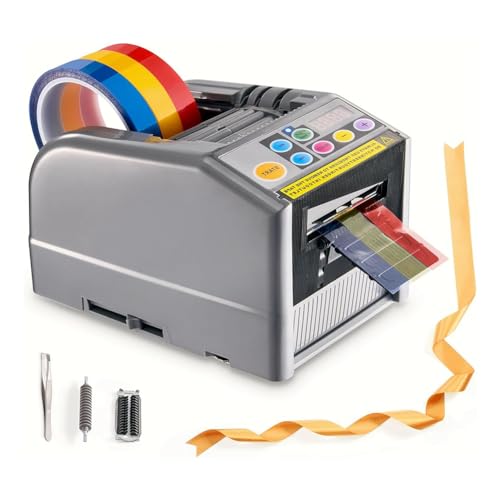 Knoruley Bandschneider mit Silikonrädern, Geeignet für Bänder mit Einer Breite Von 0,24 Bis 2,36, Maximale Schnittlänge 39,33 (999 Mm), EU-Stecker von Knoruley
