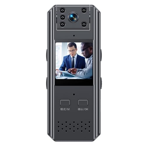 Knoruley Brust-/Körperkamera in 4K-HD-Bildqualität, Mini-IR-Nachtsicht-Video-Sprachrekorder, Polizei-Camcorder, Sportkamera Knoruley Brust-/Körperkamera in 4K-HD-Bildqualität, Mini-IR-Nachtsicht-Video-Sprachrekorder, Polizei-Camcorder, Sportkamera von Knoruley