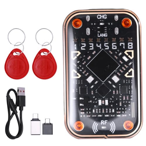 Knoruley Chameleon Ultra V2.0 Smart Card Emulator + 2X8268 Schlüsselanhänger-Smart-Card-Emulator + 2X8268 Schlüsselanhänger 125K 13,56M Karte Decodierer NFC-Duplikator von Knoruley