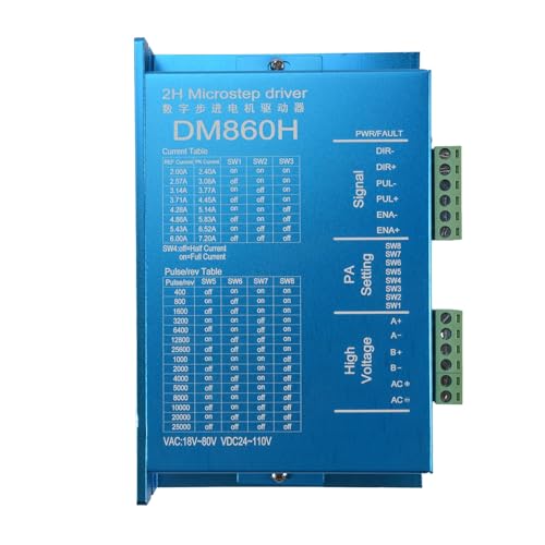 Knoruley DM860H Digital 57/86 Schritt Motor Treiber mit LüFter 2-Phasen Nema23,34 DMA860H 7.2A, 18-80VAC für Drucken Von CNC Antrieb von Knoruley