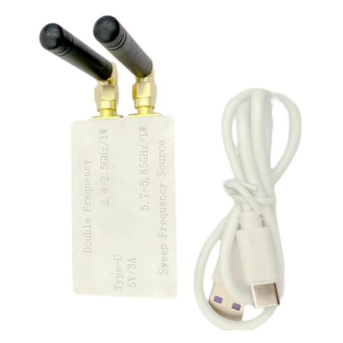 Knoruley Dualband-WLAN-Bluetooth-Sweep-Signalquelle VCO-HF-Generator 1 W 2,4 GHz und 5,8 GHz Doppelantenne Knoruley Dualband-WLAN-Bluetooth-Sweep-Signalquelle VCO-HF-Generator 1 W 2,4 GHz und 5,8 GHz Doppelantenne von Knoruley