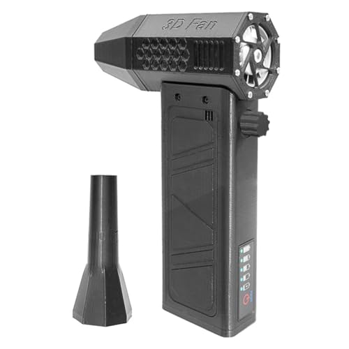 Knoruley Gebläse, Ventilator, 140.000 Min, Leistungsanzeige, Hand-Mini-Staubwedel, Hochgeschwindigkeits-Staubwedel, Reinigungswerkzeug, Violent Blower, Schwarz Knoruley Gebläse, Ventilator, 140.000 Min, Leistungsanzeige, Hand-Mini-Staubwedel, Hochgeschwindigkeits-Staubwedel, Reinigungswerkzeug, Violent Blower, Schwarz von Knoruley