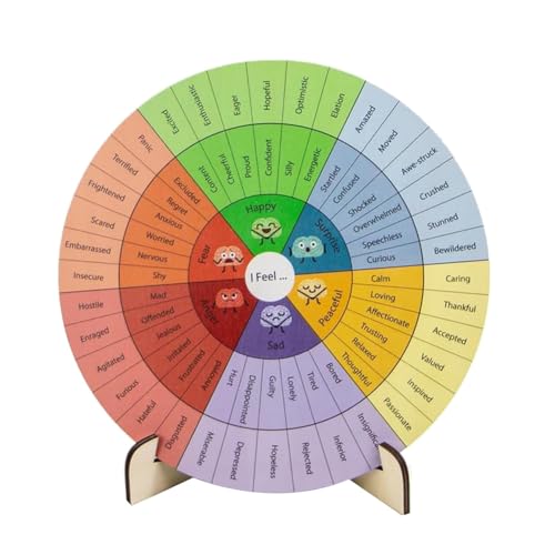 Knoruley Gefühlsrad Therapie-Bürodekoration Aus, Bewältigungsrad-Diagramm, Geschenke für Schulen, Therapiebüros für Schulberater Knoruley Gefühlsrad Therapie-Bürodekoration Aus, Bewältigungsrad-Diagramm, Geschenke für Schulen, Therapiebüros für Schulberater von Knoruley