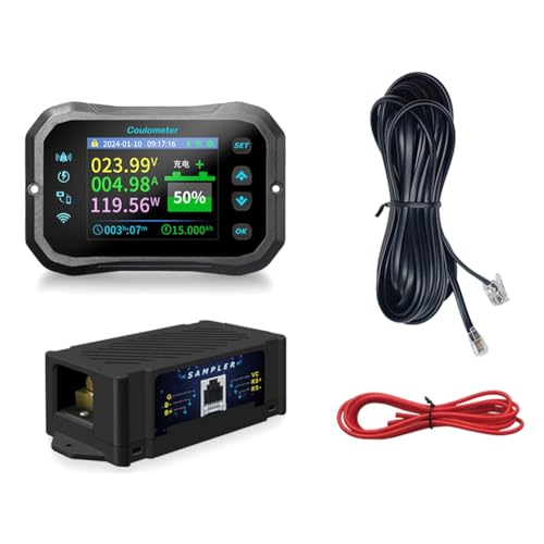 Knoruley KM110F Coulomb-Meter mit WiFi, Hochpräziser Bidirektionaler Stromerkennung, Anzeige der Batteriespannung und Leistung für Wohnmobile und Elektrofahrzeuge. Knoruley KM110F Coulomb-Meter mit WiFi, Hochpräziser Bidirektionaler Stromerkennung, Anzeige der Batteriespannung und Leistung für Wohnmobile und Elektrofahrzeuge. von Knoruley