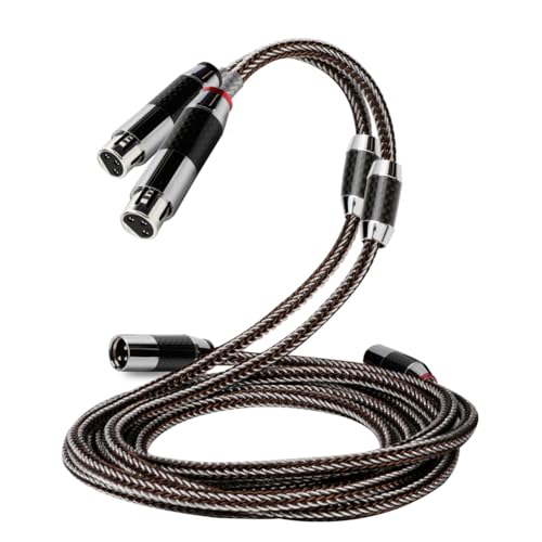 Knoruley Single Crystal Copper HiFi XLR-Männlich- und Weiblich-Signalkabel 0,5m XLR-Balanced-Kabel Audio-Kabel Knoruley Single Crystal Copper HiFi XLR-Männlich- und Weiblich-Signalkabel 0,5m XLR-Balanced-Kabel Audio-Kabel von Knoruley