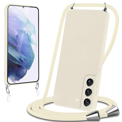 Knrlqim Handykette für Samsung Galaxy S21 5G Hülle mit Band Liquid Silikon Necklace Handyhülle mit Abnehmbar Kordel Schutzhülle zum Umhängen Stoßfest Case Cover für Samsung S21 5G 6,2",Weiß Knrlqim Handykette für Samsung Galaxy S21 5G Hülle mit Band Liquid Silikon Necklace Handyhülle mit Abnehmbar Kordel Schutzhülle zum Umhängen Stoßfest Case Cover für Samsung S21 5G 6,2",Weiß von Knrlqim