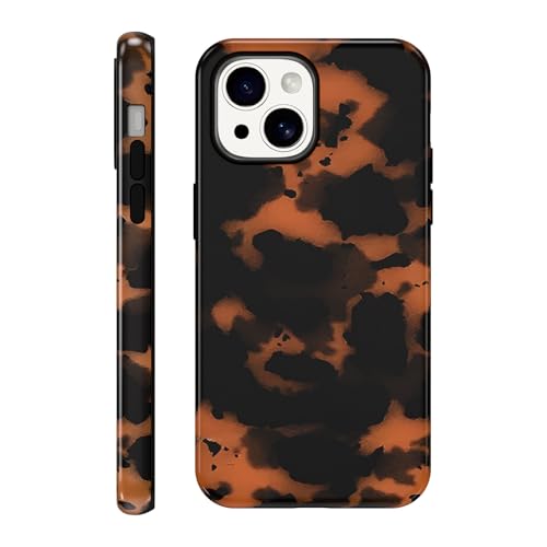 Hülle Leopard für iPhone 14 / iPhone 13 6,1", Schildpatt Motiv Aesthetic Muster Design Handyhülle für Mädchen, Weich Silikon TPU Slim Stoßfest Kratzfest Schutzhülle Kameraschutz, Schildpatt Hülle Leopard für iPhone 14 / iPhone 13 6,1", Schildpatt Motiv Aesthetic Muster Design Handyhülle für Mädchen, Weich Silikon TPU Slim Stoßfest Kratzfest Schutzhülle Kameraschutz, Schildpatt von Knrlqim