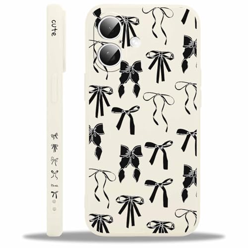 Knrlqim Hülle Schleife für iPhone 16 6,1", Bunt Fliege Motiv Aesthetic Muster Design Handyhülle für Mädchen Frauen, Weich Silikon TPU Slim Stoßfest Kratzfest Schutzhülle Kameraschutz, Beige 2 Knrlqim Hülle Schleife für iPhone 16 6,1", Bunt Fliege Motiv Aesthetic Muster Design Handyhülle für Mädchen Frauen, Weich Silikon TPU Slim Stoßfest Kratzfest Schutzhülle Kameraschutz, Beige 2 von Knrlqim