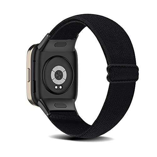 KoGiio Nylon Armband Kompatibel mit Xiaomi Redmi Watch 3, Männer und Frauen Solo Loop Einstellbare Elastizität Ersatzband Armbänder Kompatibel mit Xiaomi Redmi watch 3 - Schwarz von KoGiio