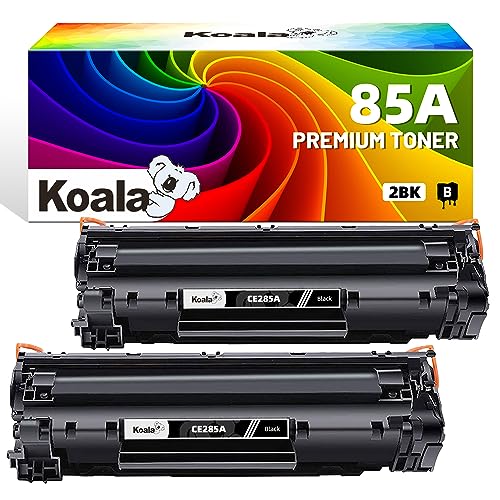 Koala 85A Toner Kompatibel für HP 85A CE285A Toner für HP Laserjet Pro P1102 P1102W M1132MFP M1212NF M1217NFW MFP P1100 M1212 M1217 P1106 M1210MFP P1109 Toner (2er-Schwarz) von Koala