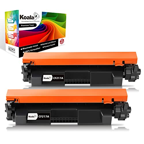 Koala Kompatible Tonerkartusche als Ersatz für HP 17A CF217A Toner für Laserjet Pro MFP M130nw M130 M130fw M130a M102a M130nw Drucker (Schwarz, 2er-Pack) von Koala