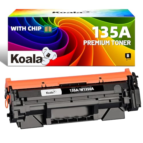 Koala Mit+Chip Toner 135A 135X Schwarz Kompatible Tonerkartusche Ersatz für HP 135A W1350A für HP Laserjet MFP M234dw Laserjet MFP M234dwn M234sdw M234sdn M209dw M209dwn M209 (Nicht Mit HP+, 1er Pack) von Koala