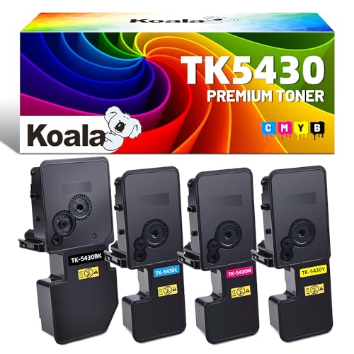 Koala TK5430 Compatibili Cartucce Toner Sostituzione per Kyocera TK-5430 TK-5430K TK-5430C TK-5430M TK-5430Y per Ecosys MA 2100cfx 2100cwfx PA 2100cwx PA 2100cx (Nero Magenta Ciano Giallo, 4-Pack) von Koala