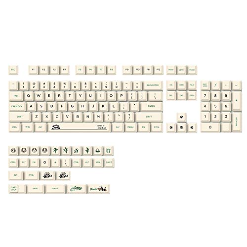 Koanhinn 133 Tasten, XDA, Benutzerdefinierte PBT Farbe Sublimation Tastenkappen, Kompatibel mit Alle Mechanischen Gaming Tastaturen mit Panda Design von Koanhinn