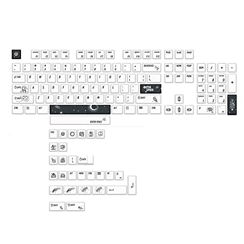 Koanhinn 133 Tasten Tastenkappen PBT 5 Seiten Farbsublimation Tastenkappenprofil Tastenkappe für Mechanische Tastatur DIY Farbsublimation von Koanhinn