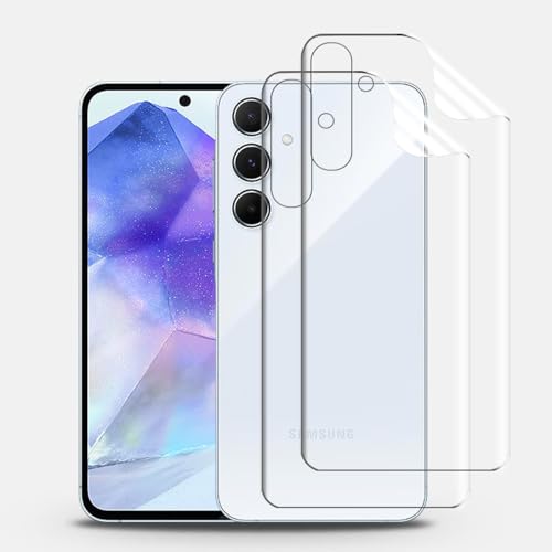 Zurück Hydrogel Folie für Samsung Galaxy A55, 2 Stück Rückseite Schutzfolie Flexible Transparente TPU Folie Anti-Kratzer Zurück Hydrogel Folie für Samsung Galaxy A55, 2 Stück Rückseite Schutzfolie Flexible Transparente TPU Folie Anti-Kratzer von KoasVonson
